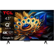 Телевізор TCL 43C69B QLED 4K 60Hz Smart Google TV Titan