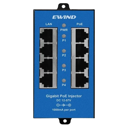 Інжектор PoE 4-портовий Ewind EW-PSE304CG