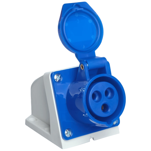 Розетка стаціонарна зовнішня UEA 113 16А 220В 2Р+Е IP44
