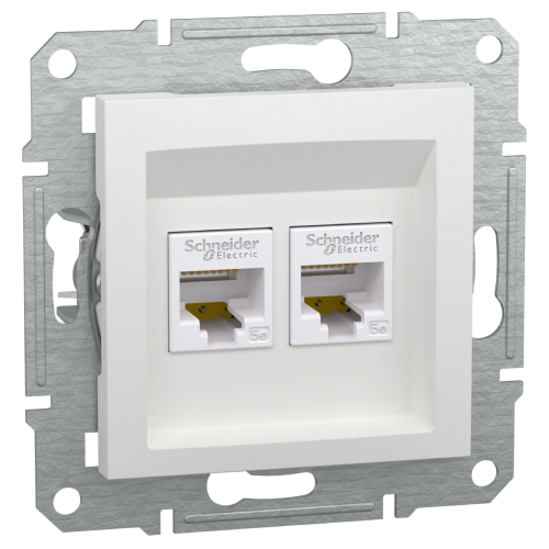 Розетка RJ45 подвійна Asfora UTP 5E