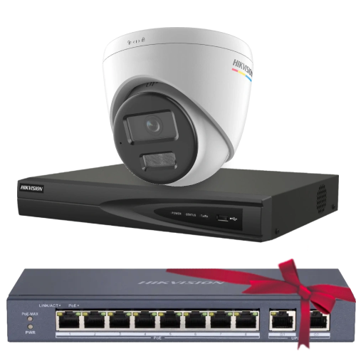 Комплект Hikvision DS-2CD1347G2H-LIUF 4МП (2.8мм)