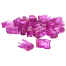 Конектор Ritar RJ-45 8P8C UTP Cat-5 (100 шт/уп.) Q100 Violet