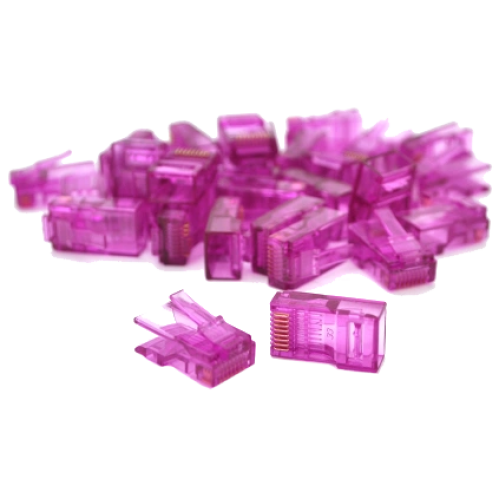 Конектор Ritar RJ-45 8P8C UTP Cat-5 (100 шт/уп.) Q100 Violet