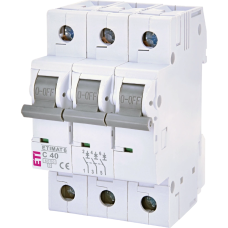 Автоматичний вимикач ЕТІ ETIMAT 6 3Р 40А 6kA C