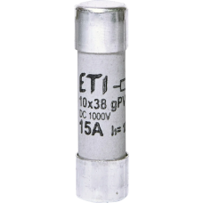Запобіжник ETI CH10x38 gPV 15A 1000V 10kA