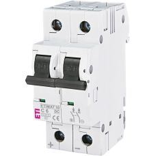 Автоматичний вимикач ЕТІ ETIMAT 10 DC 2p C 6A (6 kA)