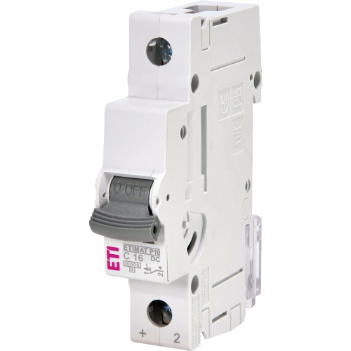 Автоматичний вимикач ЕТІ ETIMAT P10-DC 1p C16 (10 kA)