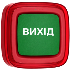 Cповіщувач Ajax EN54 FireProtect (Sounder/VAD) red пожежний світлозвуковий "ВИХІД"