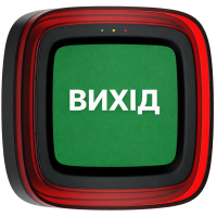 Cповіщувач Ajax EN54 FireProtect (Sounder/VAD) black пожежний світлозвуковий "ВИХІД"