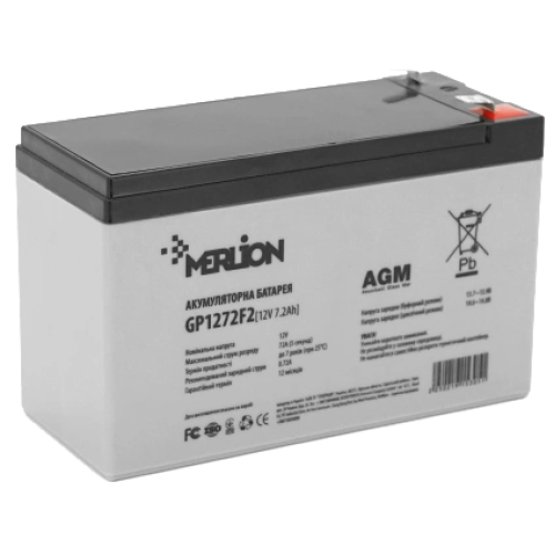 Акумуляторна батарея MERLION AGM GP1272F2 12V 7.2AH