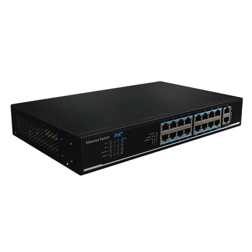16-портовий 100M PoE+ 2 порта 1000M RJ45 UTP1218-PSB150