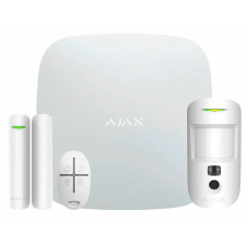 Комплект охоронної сигналізації з LTE Ajax StarterKit Cam Plus (8EU) UA white