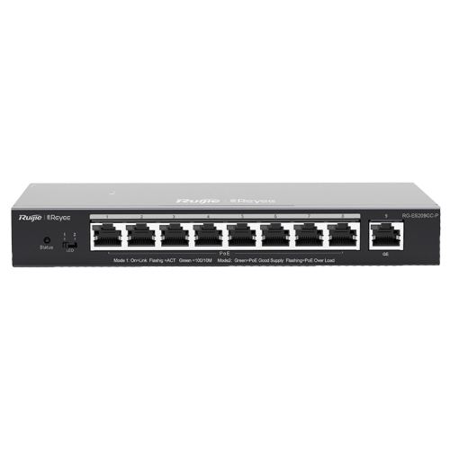 Комутатор 9 портів керований Ruijie RG-ES209GC-P POE