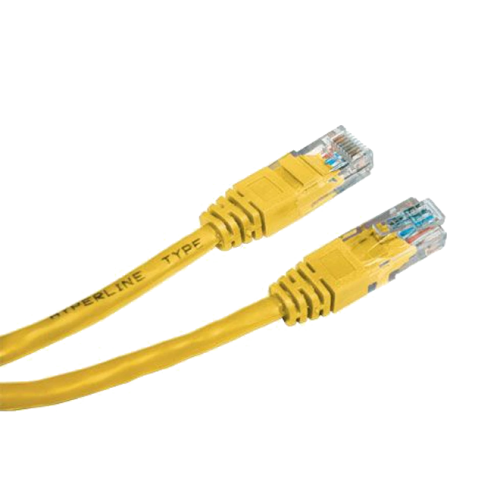 жовтий Патч-корд E-server UTP, 0.5 м, кат. 5e