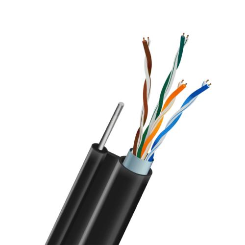 FTP CAT5E 0.5 CU зовнішній (LDPE) з самонесучим дротом Кабель TRINIX