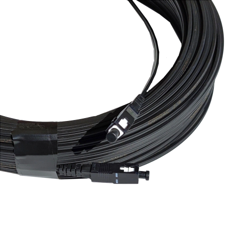 Патчкорд плоский, зовнішнього виконання 200 м, Simplex CMS UPC-200SCSC(SM)S(ON)FTTH-OD