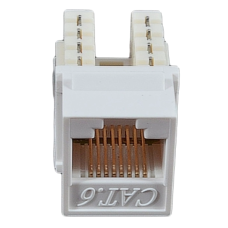 Модуль KeyStone RJ45 UTP, кат. 6, 110, Slim, W - 16.6 мм, білий EPNew 6KTVM-U0WH