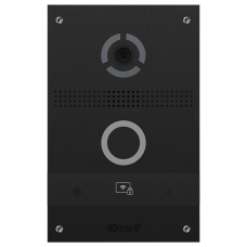 IP панель виклику з розпізнаванням облич і зчитувачем UKEY Bas-IP AV-08FB black