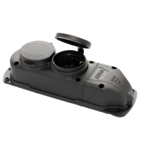 Колодка подвійна із заглушкою 2*16 (каучук) ERKA 6002