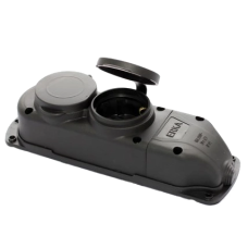 Колодка подвійна із заглушкою 2*16 (каучук) ERKA 6002