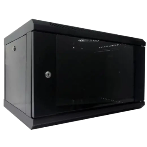Шафа коммутаційна настінна 6U 600x450 розбірна Hypernet WMNC-6U-FLAT-AC-BLACK