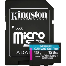 Карта пам’яті Kingston microSDXC 128 Гб U3 V30 A2 (SDCG3/128GBSP)