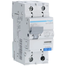 Дифавтомат Hager 1+N С25/30mA 6кА, тип-A AD975J