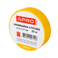 Iзоляцiйна стрiчка жовта APRO 0.14х17 мм 20 м