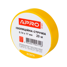 Iзоляцiйна стрiчка жовта APRO 0.14х17 мм 20 м