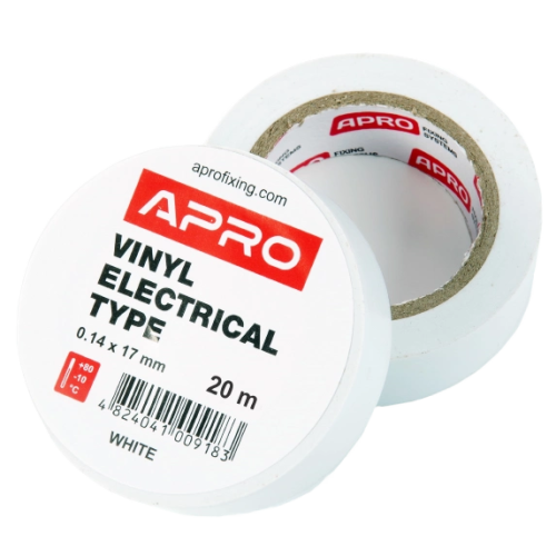 Iзоляцiйна стрiчка біла APRO 0.14х17 мм 20 м