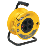Подовжувач-катушка 4гн 20м З/К УК20 т/з (3х1,5мм2) IP44 IEK
