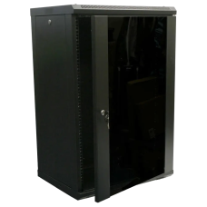 Шафа коммутаційна настінна 18U 600x450 розбірна Hypernet WMNC-18U-FLAT- BLACK