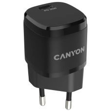 Мережевий зарядний пристрiй Canyon H-08 black (PD 20W)