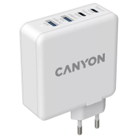 Мережевий зарядний пристрiй Canyon H-65 white (GAN 100W)