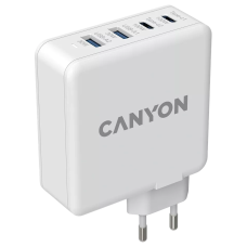 Мережевий зарядний пристрiй Canyon H-65 white (GAN 100W)