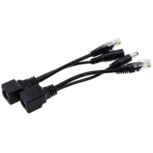 Адаптер SEVEN P-731 PoE SET black