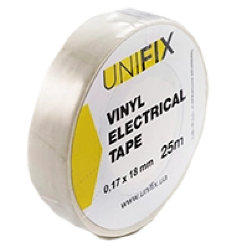 Iзоляцiйна стрiчка бiла 0.17х18 мм 25 м UNIFIX ETU-25W