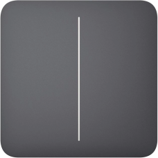 Кнопка двоклавішного вимикача Ajax SoloButton (2-gang) [55] graphite кнопка