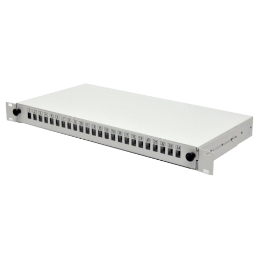 Патч-панель 24 порти 2xPG13.5 та 2xPG11, 1U SC-Simpl./LC-Dupl./E2000