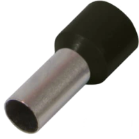 Ізольований накінечник втулковий чорний Enext e.terminal.stand.e7508.black 0.75 кв.мм