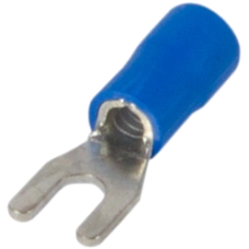 Ізольований наконечник вилковий 0.5-1.5 кв.мм, синій Enext e.terminal.stand.sv.1,25.3,2.blue