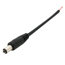 Роз'єм живлення DC-M (D 5,5x2,5мм) 10см black plug OEM Q1000