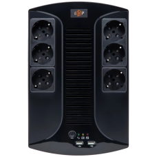 Джерело безперебійного живлення LOGICPOWER 650VA-6PS (455Вт)
