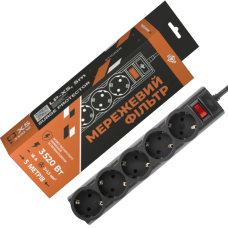 Подовжувач мережевий (фільтр) PREMIUM LP-X5-5 Black