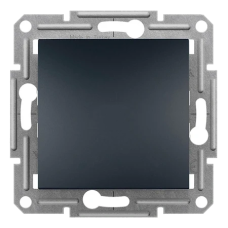 Вимикач 1-клавішний антрацит Schneider Electric EPH0100171 Asfora