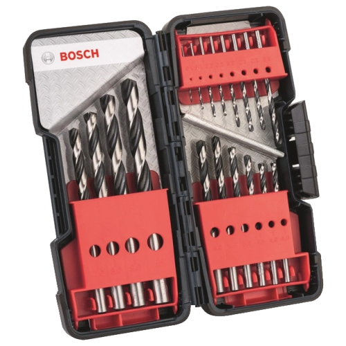 Набір свердел для металу Bosch HSS PointTeQ 18 штук (2608577350)