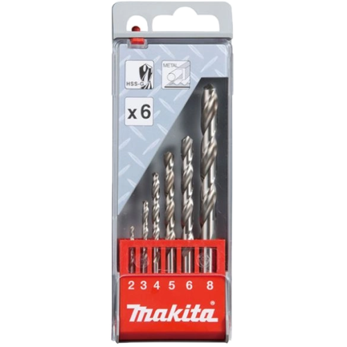 Набір свердел по металу HSS-G 6 шт Makita (D-57196)