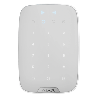 Superior Keypad Plus white Jeweller Бездротова клавіатура з підтримкою захищених карток і брелоків Ajax