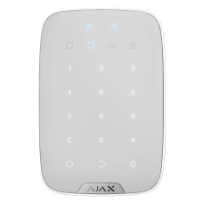 Superior Keypad Plus white Jeweller Бездротова клавіатура з підтримкою захищених карток і брелоків Ajax
