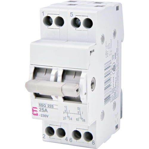 Перемикач навантаження ЕТІ SSQ 240 "1-0-2", 2p 40A